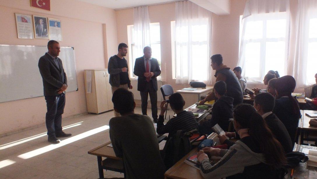 İlçe Milli Eğitim Müdürümüz Mahmut DEMİRBİLEK Karataş İmam Hatip Ortaokulunu Ziyaret Etti