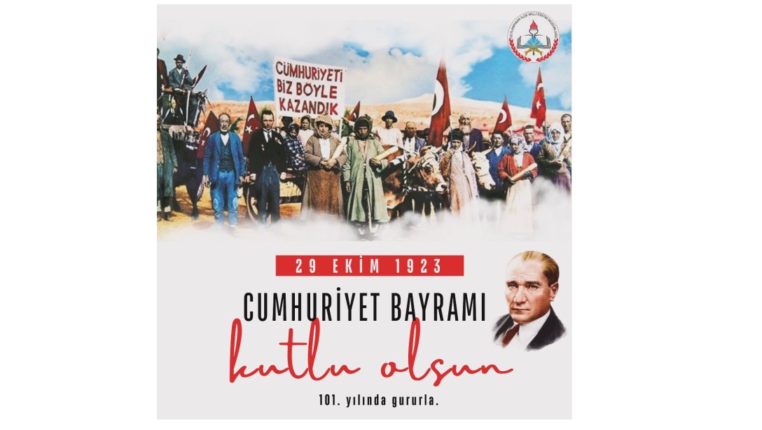 CUMUHURİYET BAYRAMIMIZ KUTLU OLSUN